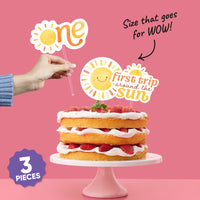 First Trip Around the Sun Cake Topper - 3 Pc