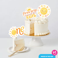 First Trip Around the Sun Cake Topper - 3 Pc