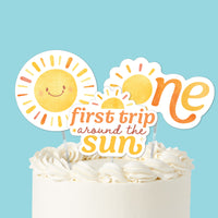 First Trip Around the Sun Cake Topper - 3 Pc