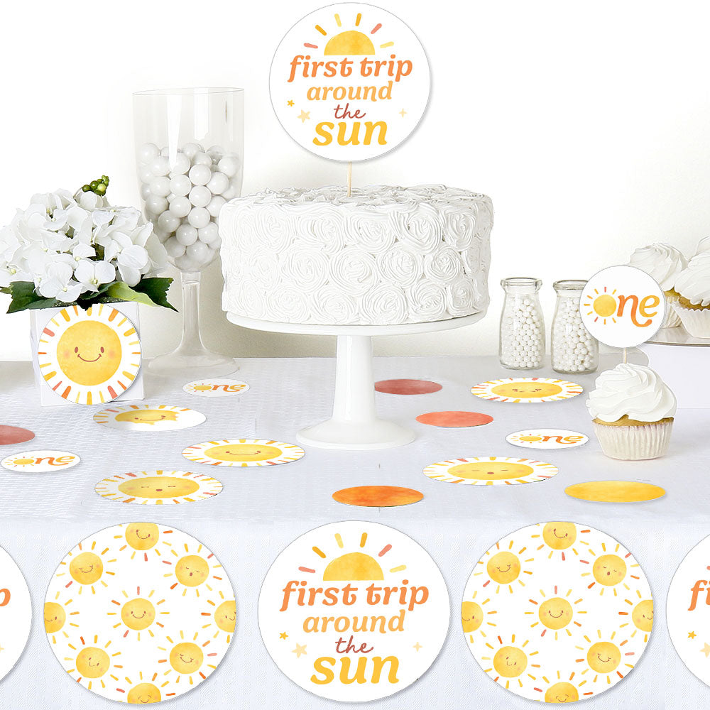 First Trip Around the Sun Large Confetti - 27 Ct