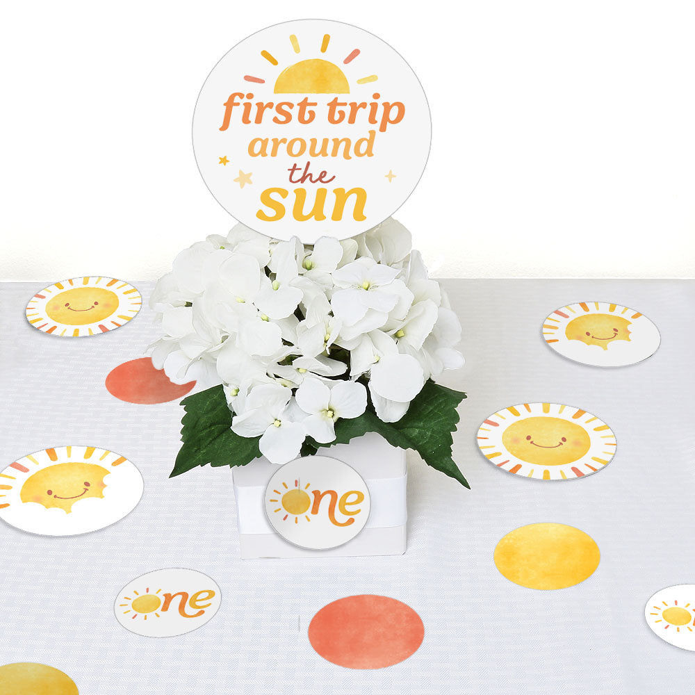 First Trip Around the Sun Large Confetti - 27 Ct