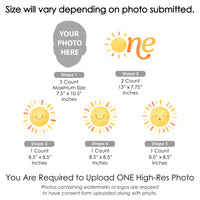 Custom Face Yard Signs - First Trip Around the Sun - 10 Pc