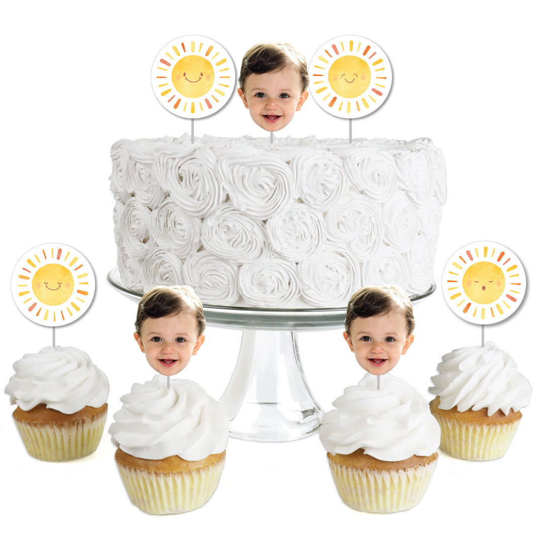 Custom Face Treat Decor - First Trip Around the Sun - 24 Ct