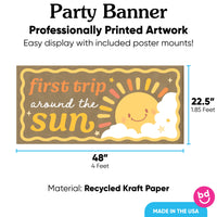 First Trip Around the Sun Kraft Banner