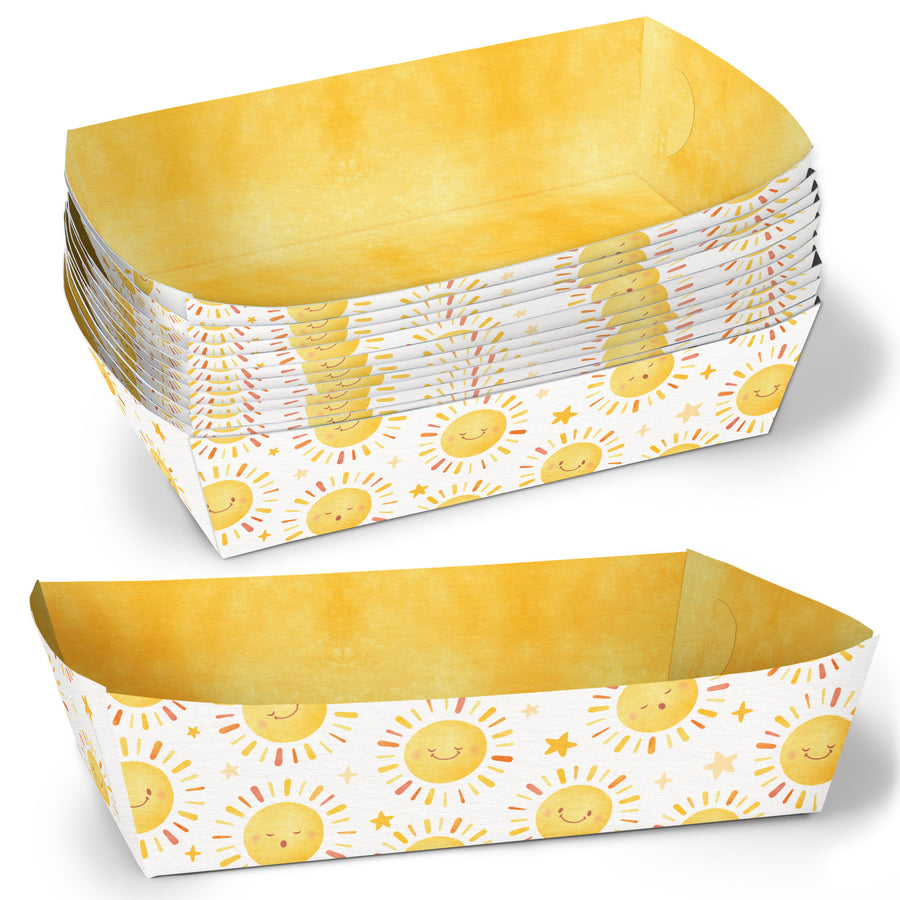 First Trip Around the Sun Paper Food Trays - 12 Ct