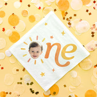 Custom Face Napkins - First Trip Around the Sun