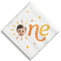 Custom Face Napkins - First Trip Around the Sun