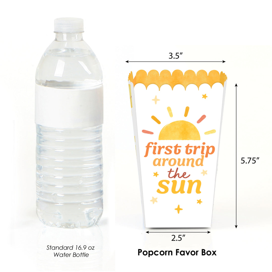 First Trip Around the Sun Popcorn Boxes - 12 Ct