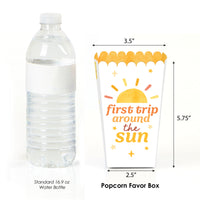First Trip Around the Sun Popcorn Boxes - 12 Ct
