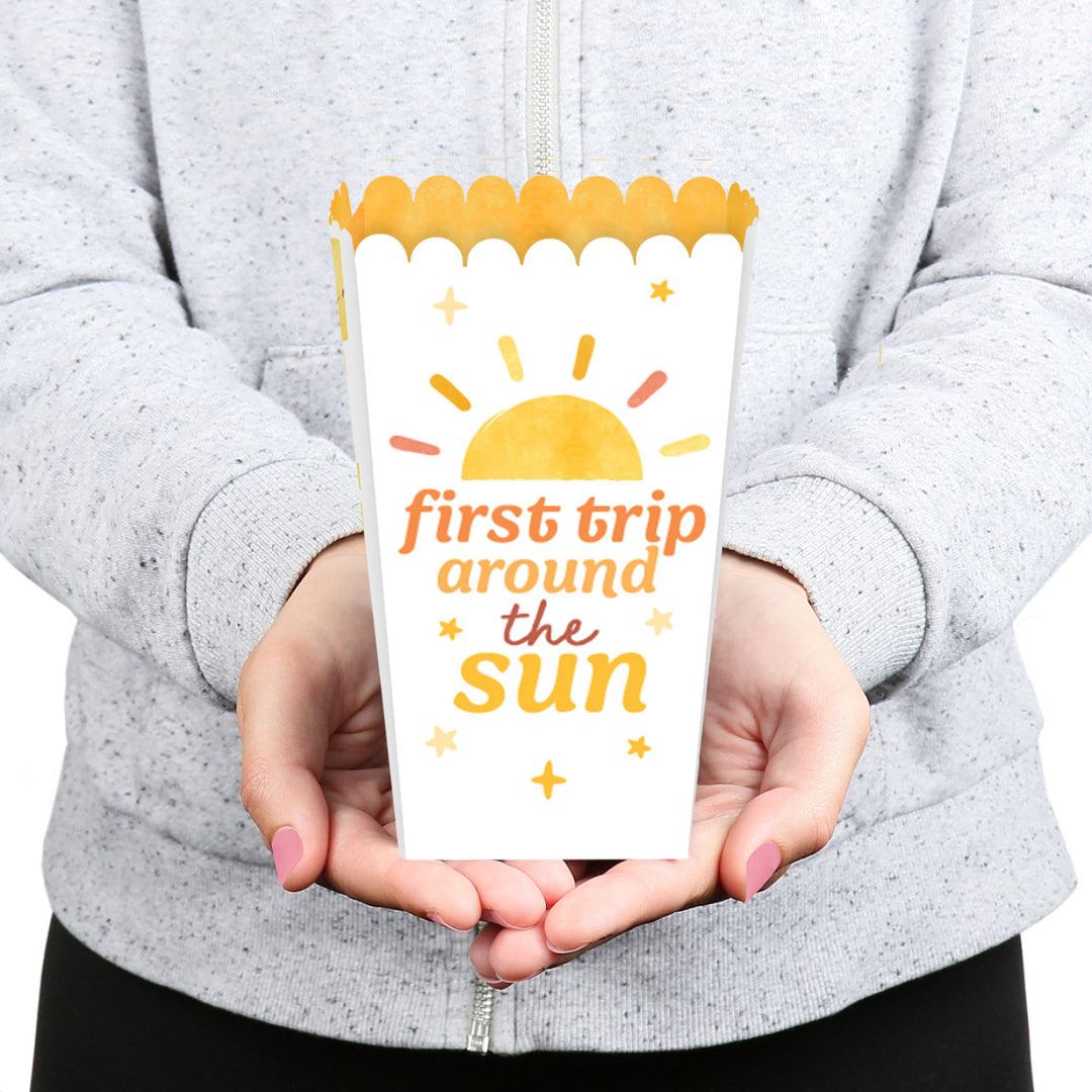 First Trip Around the Sun Popcorn Boxes - 12 Ct