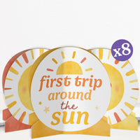 First Trip Around the Sun 3D Centerpieces - 8 Ct