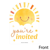 First Trip Around the Sun Shaped Fill-In Invitations - 12 Ct