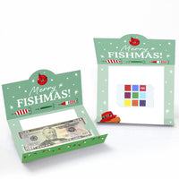 Fishing Santa Money And Gift Card Holders - 8 Ct