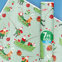 Fishing Santa - Wrapping Paper