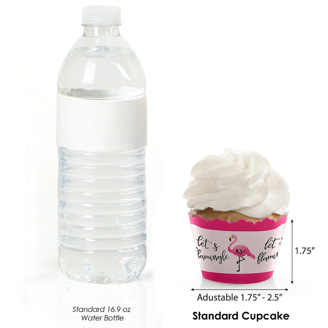 Pink Flamingo - Party Decorations - Party Cupcake Wrappers - Set of 12