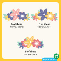 Paper Flower Crown Headbands - 16 Ct