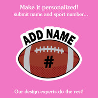 Custom Text Football Temporary Tattoos - 12 Ct