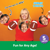 Custom Face Football Garland Banner
