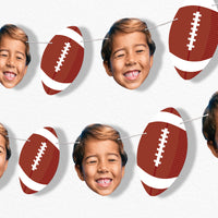Custom Face Football Garland Banner