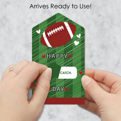 End Zone - Football - Cards for Kids - Happy Valentine’s Day Pull Tabs - Set of 12