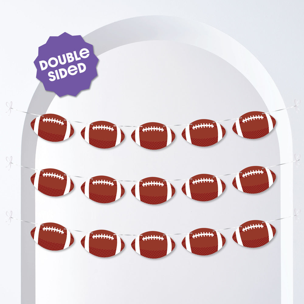 Football Garland Banner - 15 Pc