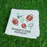 Custom Text Napkins - Football