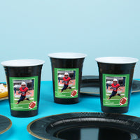 Custom Photo Party Cups - Football - 16 Ct