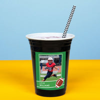 Custom Photo Party Cups - Football - 16 Ct