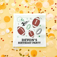 Custom Text Napkins - Football