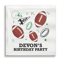 Custom Text Napkins - Football