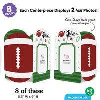 Football Photo Centerpieces - 8 Ct