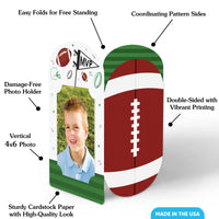 Football Photo Centerpieces - 8 Ct