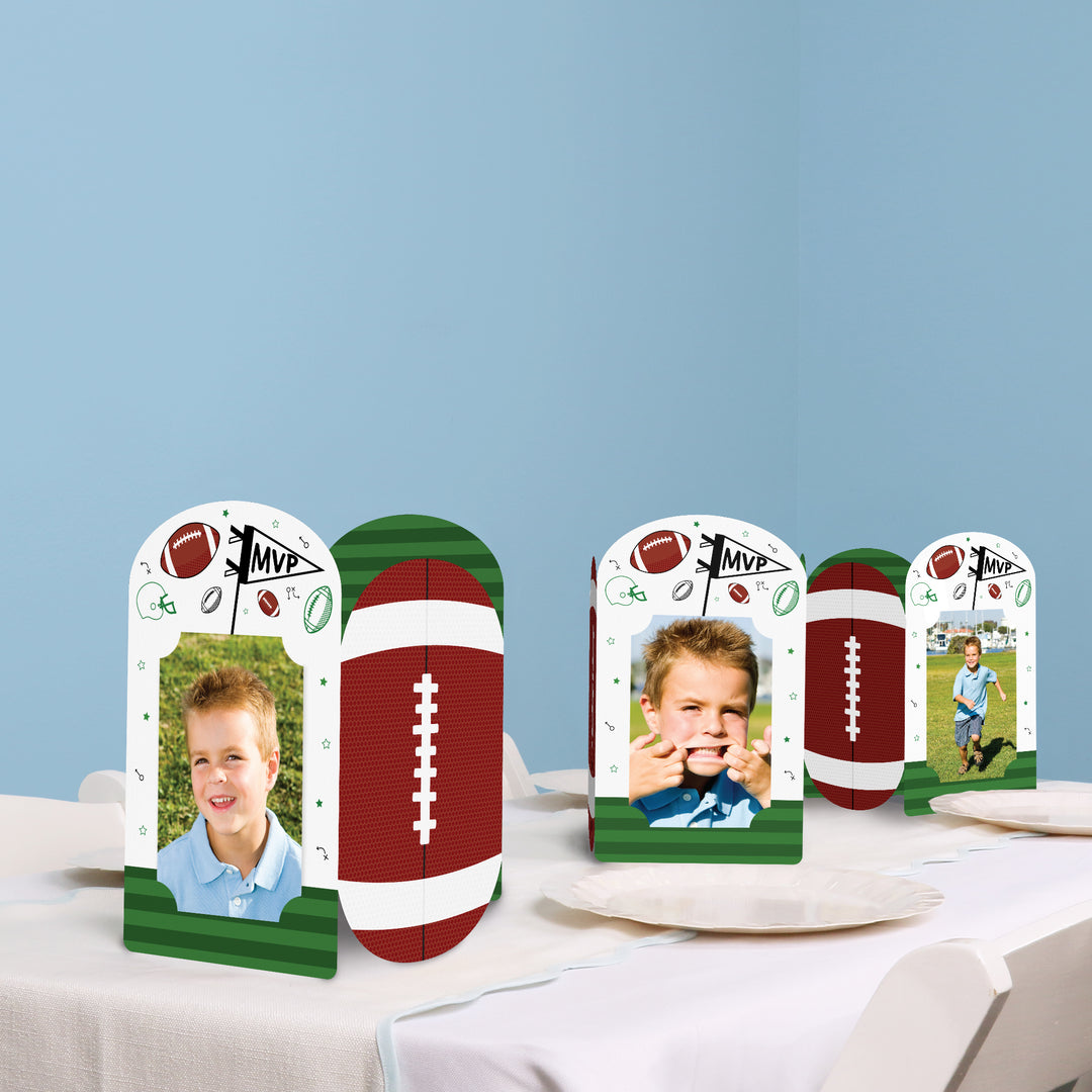 Football Photo Centerpieces - 8 Ct