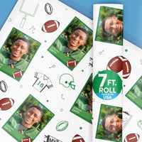 Custom Photo Wrapping Paper - Football