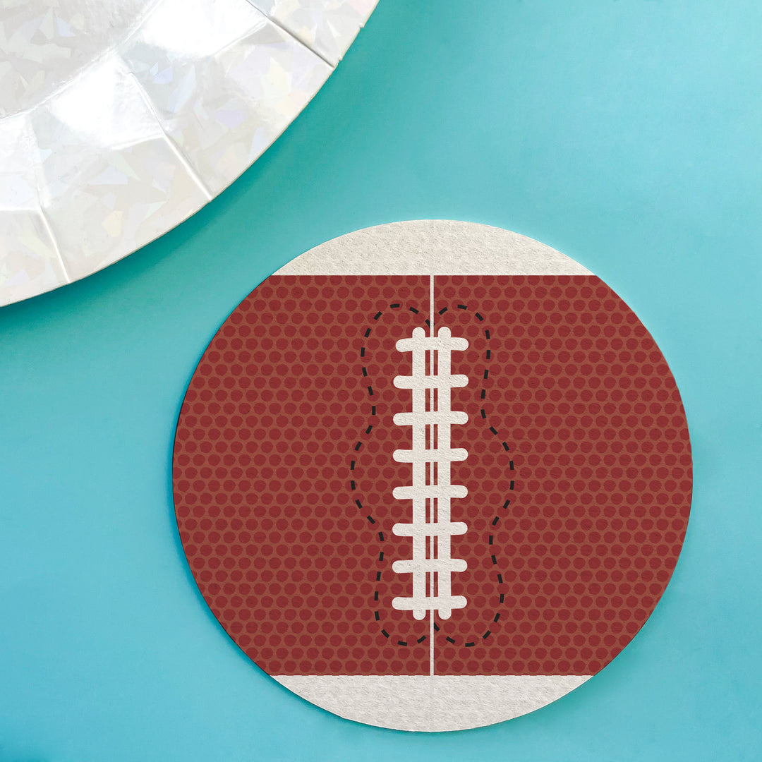 Drink Coasters - Football - 25 Ct