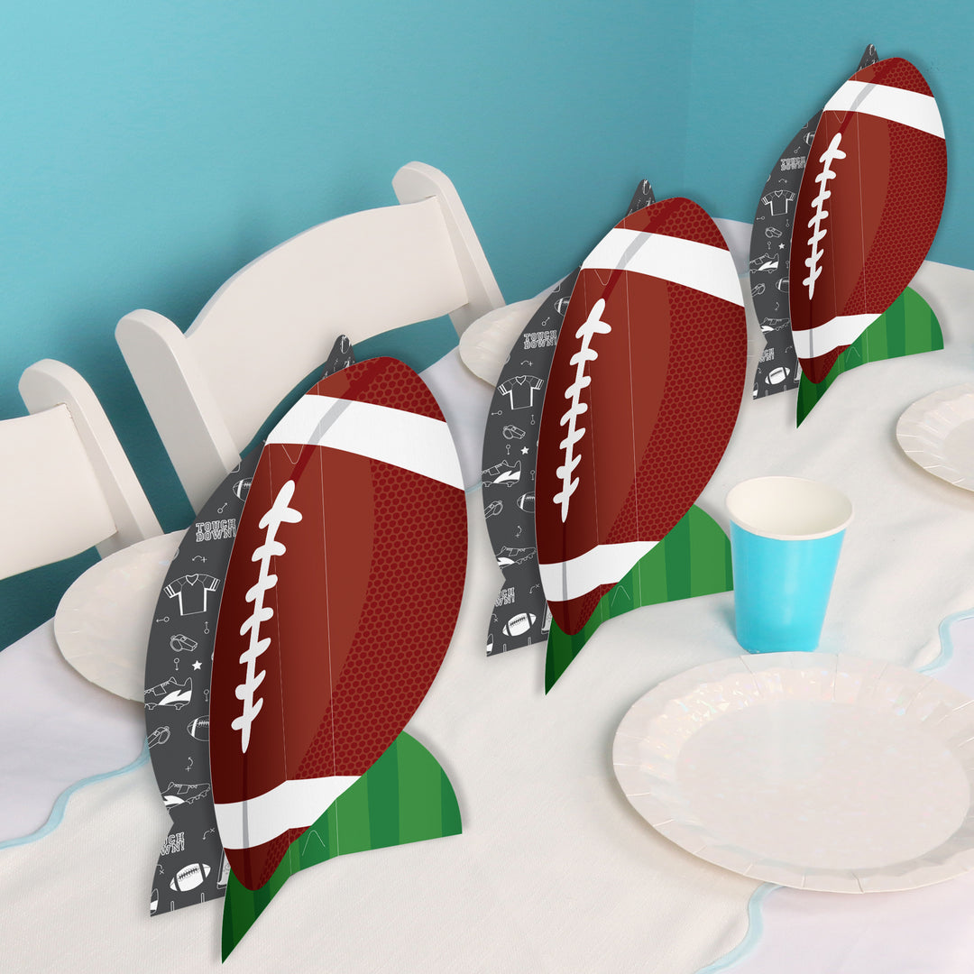 Football 3D Centerpieces - 8 Ct