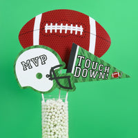 End Zone - Football - Baby Shower or Birthday Party Centerpiece Sticks - Table Toppers - Set of 15