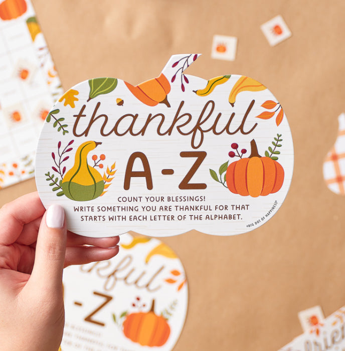 Fall Friends Thanksgiving - 4 Friendsgiving Party Games - 10 Cards Each - Gamerific Bundle