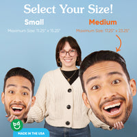 Custom Fun Face Big Head Cutouts - Multiple Sizes - 1 Piece