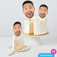 Custom Face Party Cake Topper - 3 Pc