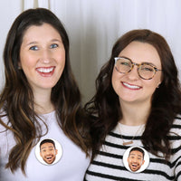 Custom Fun Face Pinback Buttons - 8 Ct