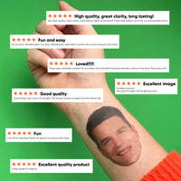 Custom Fun Face Temporary Tattoos - 12 Ct