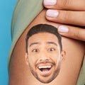 Custom Fun Face Temporary Tattoos - 12 Ct