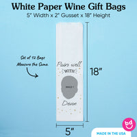 Custom Photo Wine Bags - Pairs Well With