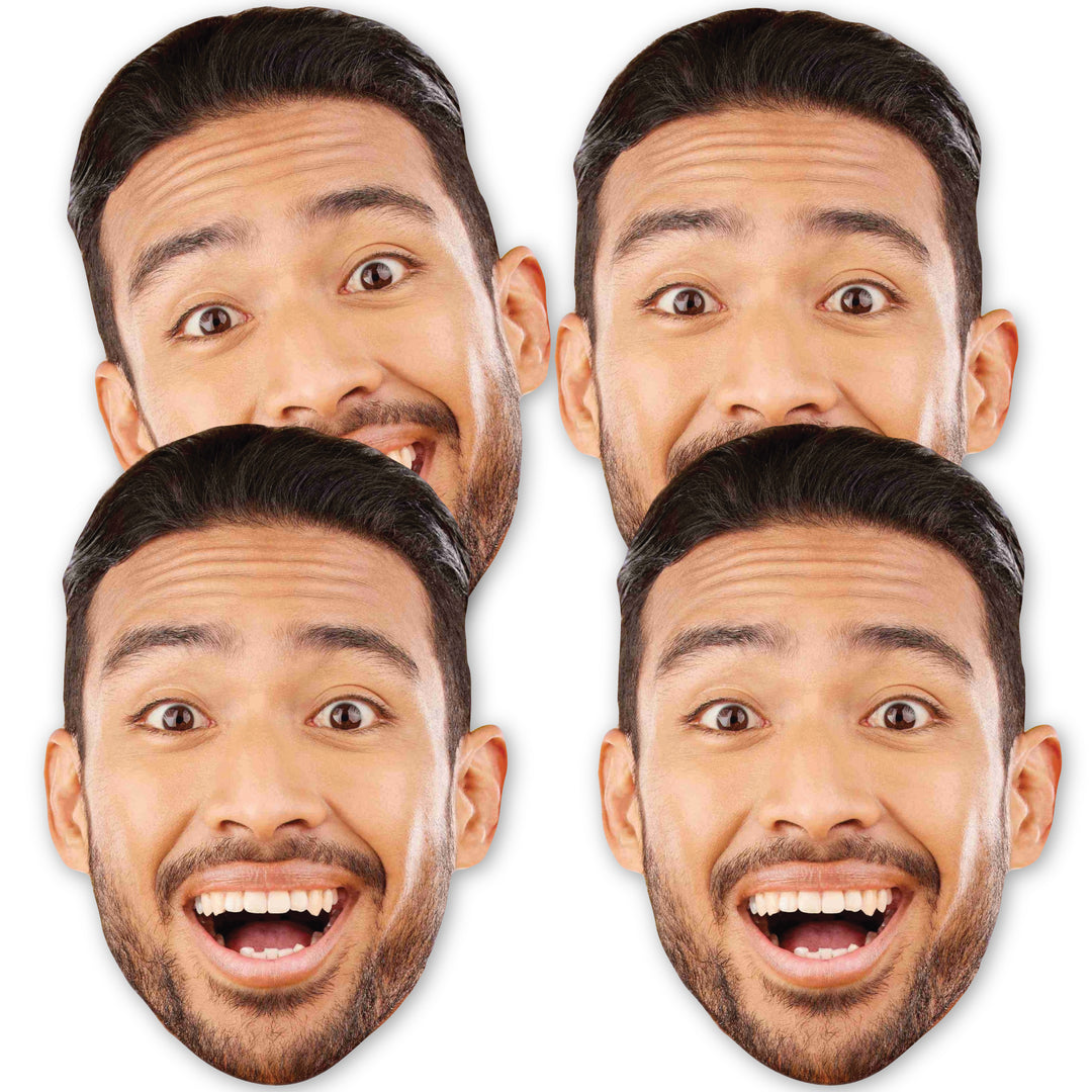 Fun Face Cutout Decorations - DIY Custom Photo Head Cut Out Essentials - Upload 1 Photo - Set of 20