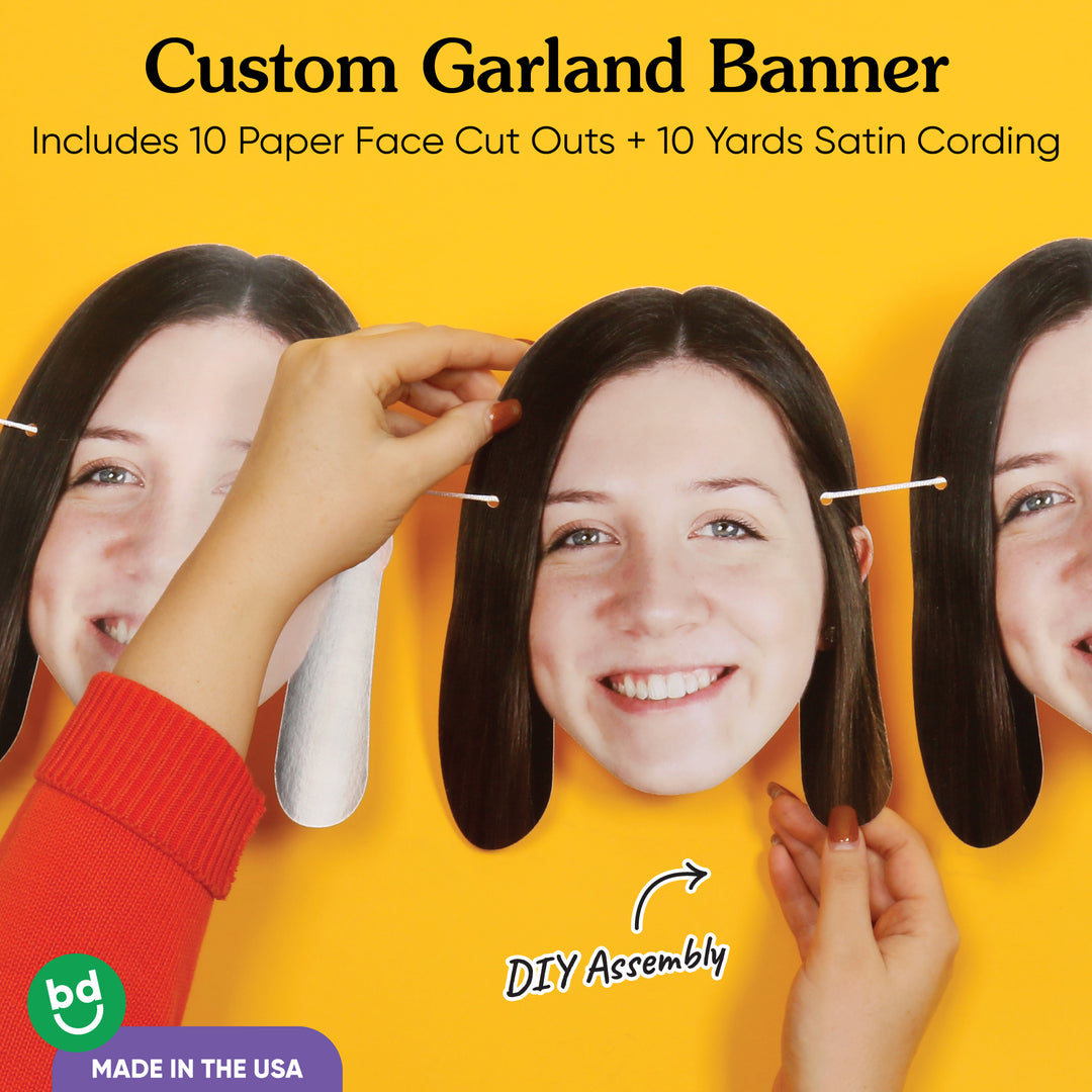 Custom Face Garland Banner - 1 Ct