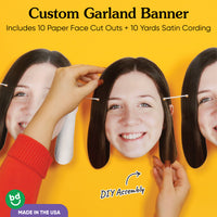 Custom Face Garland Banner - 1 Ct