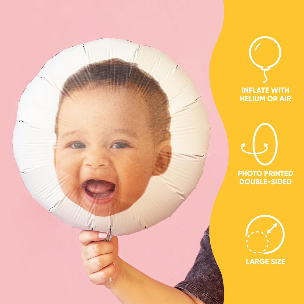 Personalized Fun Face Balloon - Double Sided - 1 Ct