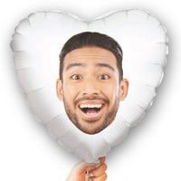 Personalized Fun Face Heart Balloon – Double Sided – 1 Ct