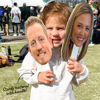 Custom Fun Face Cut-Out Paddle - 1 Pc